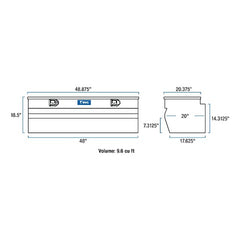 UWS EC20271 48 in. Wedge Truck Tool Box