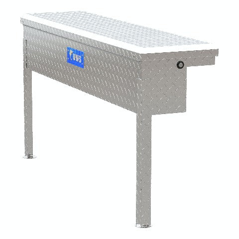 UWS EC30201 48 inch Low-Profile Truck Side Tool Box, bright aluminum (packed for parcel shipping