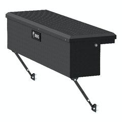UWS EC30203-MK2 Matte Black Aluminum 48 inch Truck Side Tool Box with Low Profile, Space-Saving Legs