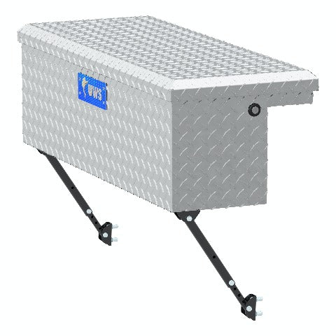 UWS EC30361-MK2 Bright Aluminum 36 inch Truck Side Tool Box with Low Profile, Space-Saving Legs
