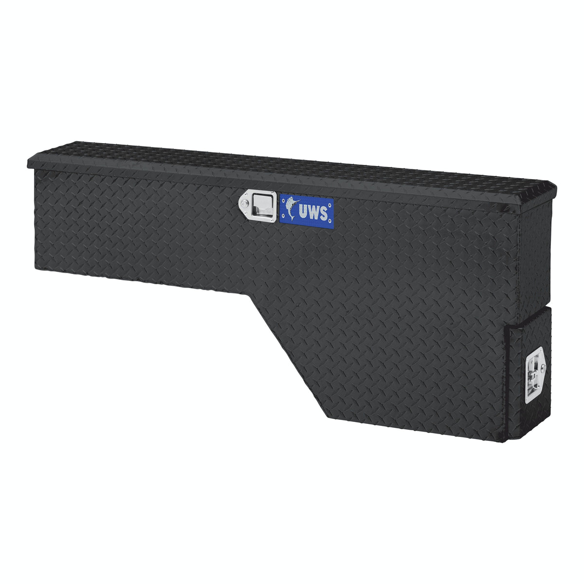 UWS FW-48-DS-D-BLK 48 inch Aluminum Fender Well with Draw Slide Driver Side Black