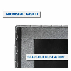 UWS GLOSS BLACK ALUMINUM 69" SECURE LOCK CROSSOVER TRUCK TOOL BOX, LOW PROFILE, RAIL SL-69-LP-BLK-R