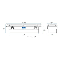 UWS SL-69-LP-R Secure Lock Low Pro Bright with Rail