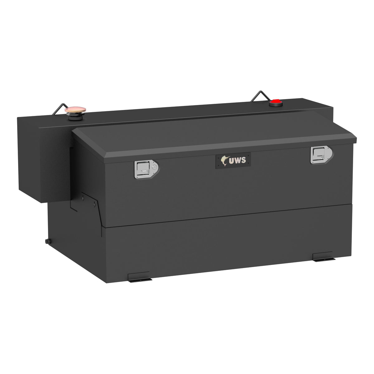 UWS ST-100HH-CB-MB Hammerhead 100-Gallon Steel-Aluminum Combo Transfer Tank, Matte Black