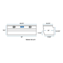 UWS TBC-48-W 48 inch Aluminum Chest Box Wedge