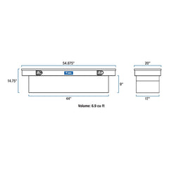 UWS TBS-54 54 inch Aluminum Single Lid Crossover Toolbox