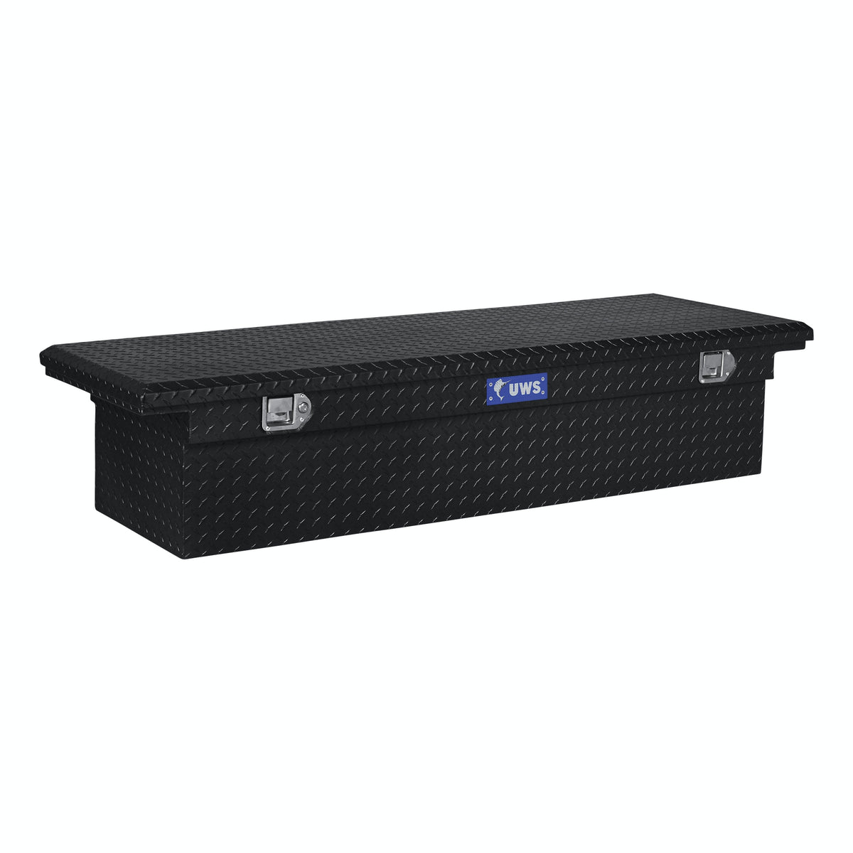 UWS TBS-60-LP-BLK 60 inch Aluminum Single Lid Crossover Toolbox Low Profile Black