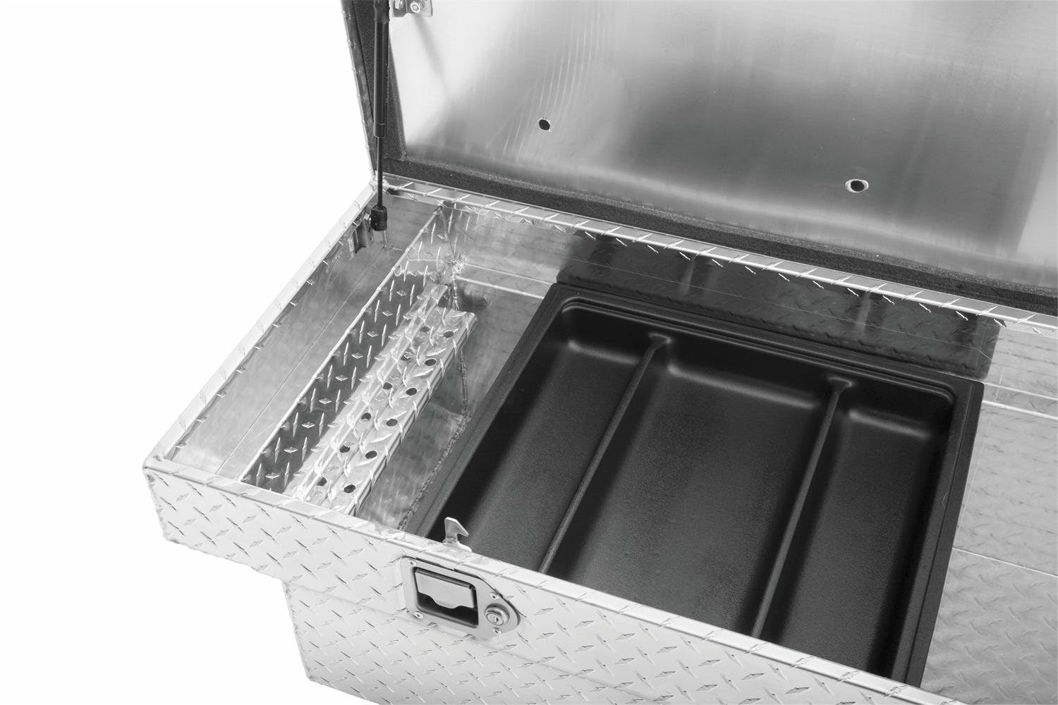 UWS TBS-63-A 63 inch Aluminum Single Lid Crossover Toolbox Angled