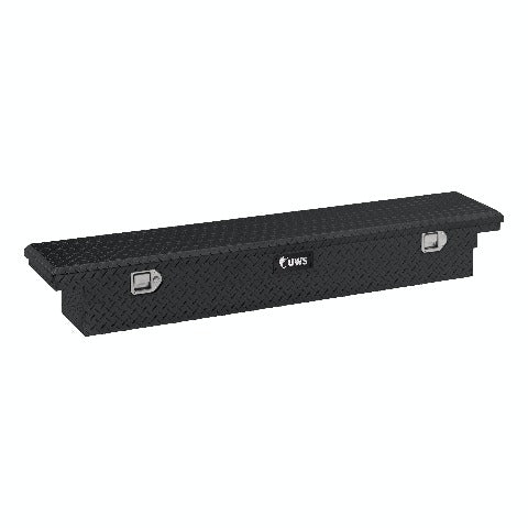 UWS TBS-69-SL-LP-B 69-inch Aluminum Single Lid Crossover Toolbox Slim Line Low Profile Black
