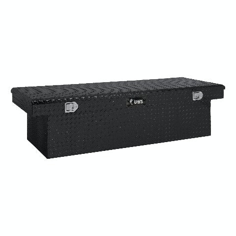 UWS TBSD-69-LBTA-B 69 inch Aluminum Single Lid Crossover Toolbox Deep Extra Wide Black