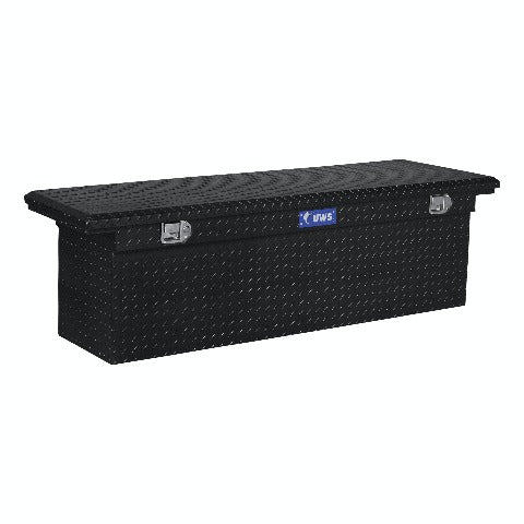 UWS TBSD-69-LP-BLK 69 inch Aluminum Single Lid Crossover Toolbox Deep Low Profile Black