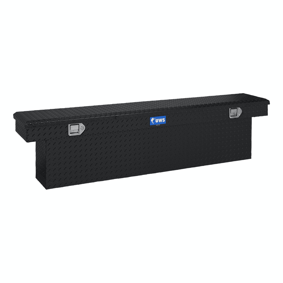 UWS TBSD-69-SL-BLK 69 inch Aluminum Single Lid Crossover Toolbox Deep Slim Line Black