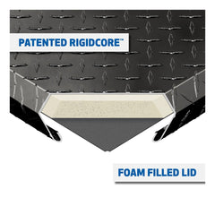 UWS TBSD-69-SL-BLK 69 inch Aluminum Single Lid Crossover Toolbox Deep Slim Line Black