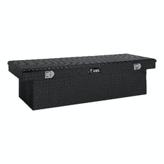 UWS TBSD-72-LBTA-B 72 inch Aluminum Single Lid Crossover Toolbox Deep Extra Wide Black
