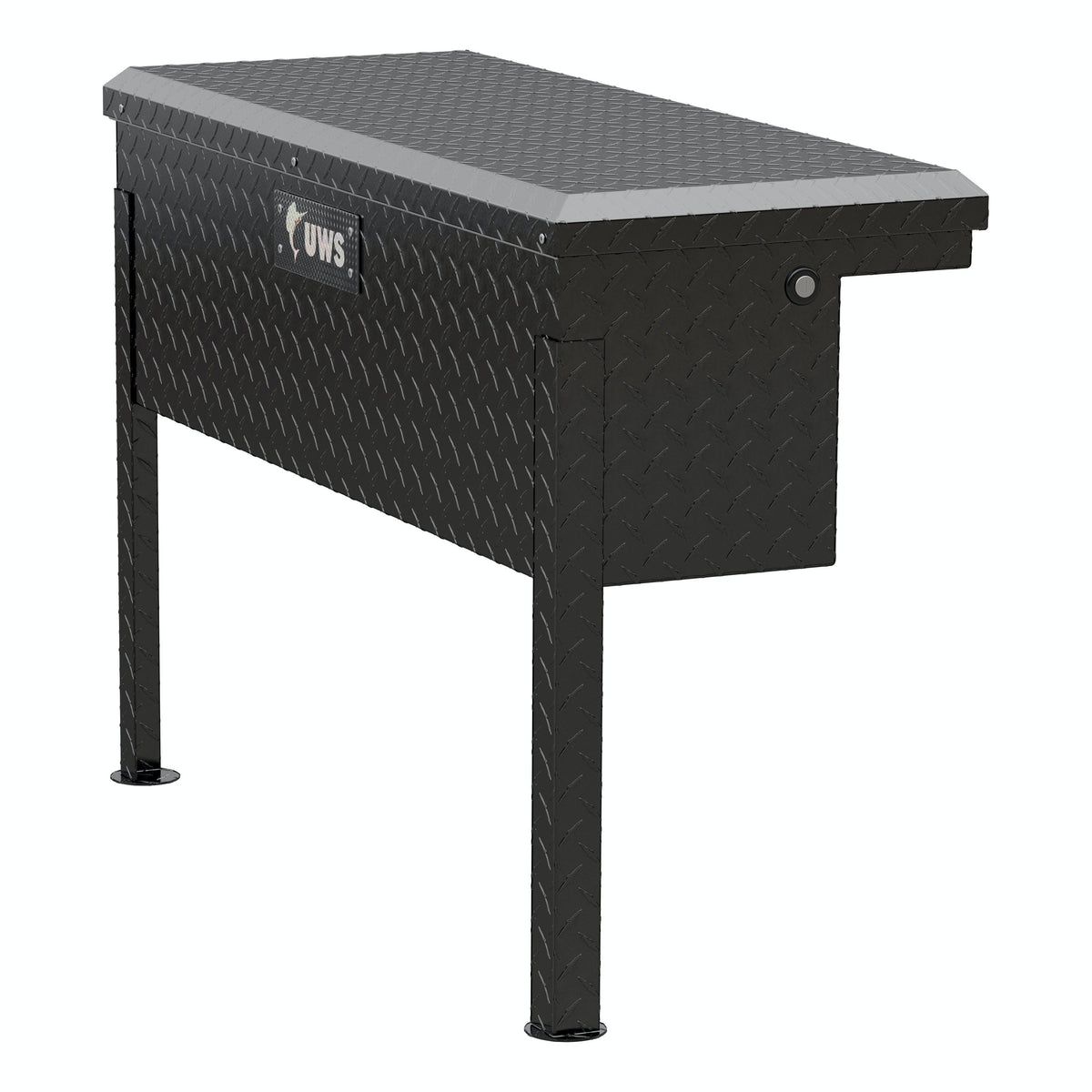 UWS TBSM-36-LP-BLK 36 inch Low-Profile Truck Side Tool Box, glass black