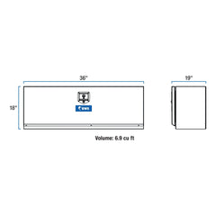 UWS TBUB-36 36 inch Aluminum Underbody Tool Box Single Door