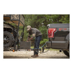 UWS TBV-34-LP-BLK 34 inch Aluminum Trailer Chest Box Chest Low Profile Black