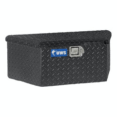 UWS TBV-34-LP-BLK 34 inch Aluminum Trailer Chest Box Chest Low Profile Black