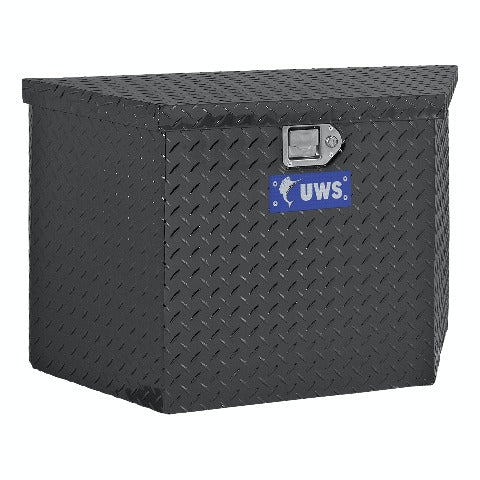 UWS TBV-49-BLK 49 inch Aluminum Trailer Chest Box Chest Black