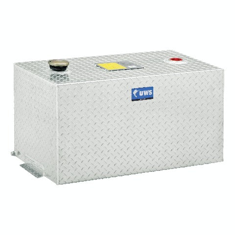 UWS TT-50-R-T-P Aluminum Transfer Tank 55 Gallon Rectangle Tank Bright