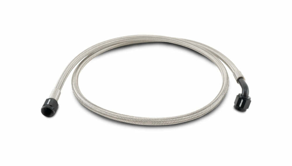 Vibrant Performance - 10279- Pre-Assembled Hose Assemblies, AN Hose Size: -4, Hose Length: 36 in, Hose End Style: Straight / 90 Degrees