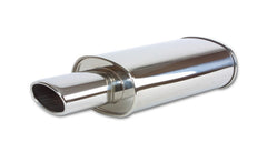 Vibrant Performance 1034 Oval Muffler w/ 4.5 inch x 3 inch Oval Angle Cut Tip (2.5 inch inlet)