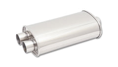 Vibrant Performance 1111 Oval Muffler, 3 inch inlet (Center In - Dual Out)