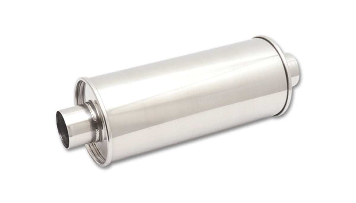 Vibrant Performance 1124 Round Muffler, 3.5 inch inlet/outlet (Center-Center)