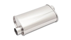 Vibrant Performance 1126 Oval Muffler, 2.5 inch inlet/outlet (Offset-Offset)