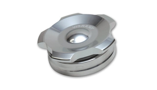 Vibrant Performance 11294 2.75 inch OD Aluminum Weld Bung + Polished Aluminum Threaded Cap