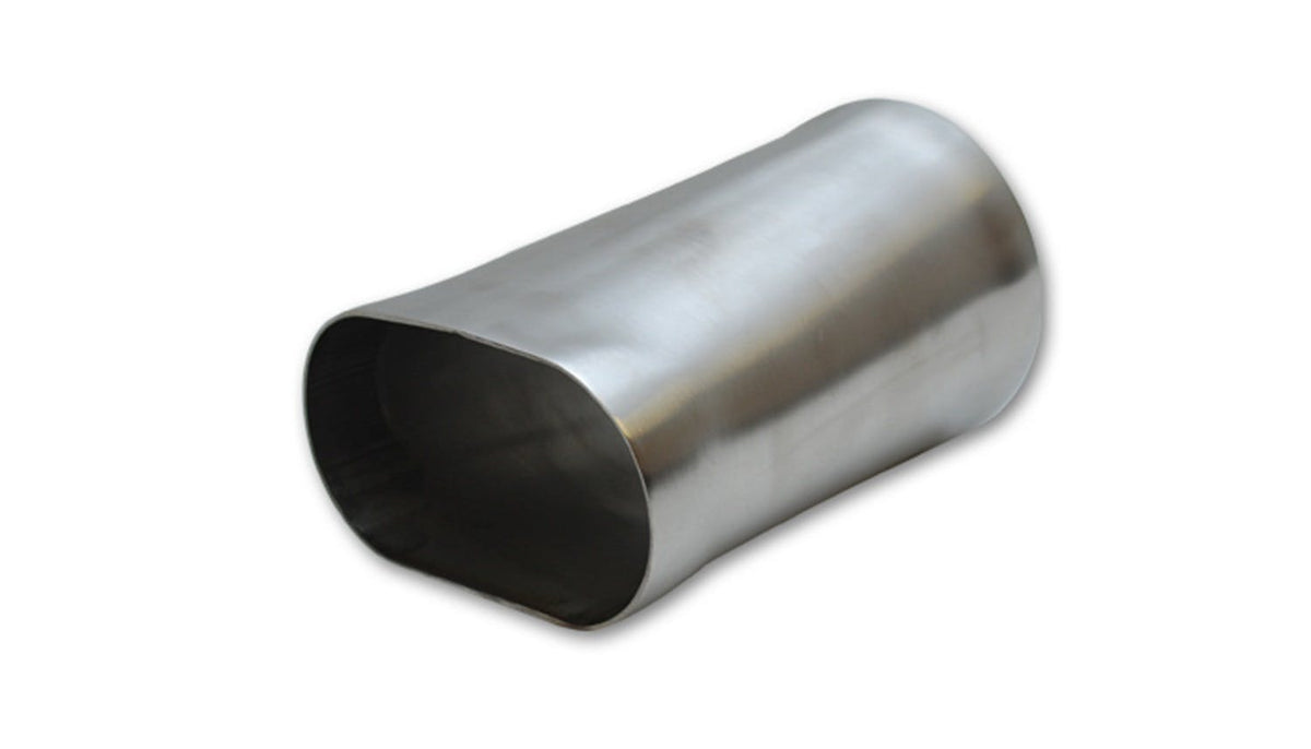 Vibrant Performance 13171 3.5 inch Oval to 3.5 inch O.D. Round Transition Adapter (6 inch Long)