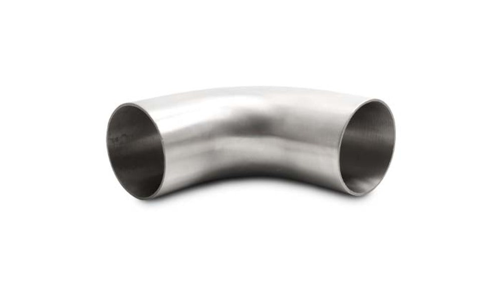 Vibrant Performance - 13350 - 90 Degree Brushed Mandrel Bend, 2.50 in. O.D; Length from Tangent: 4.13 in.