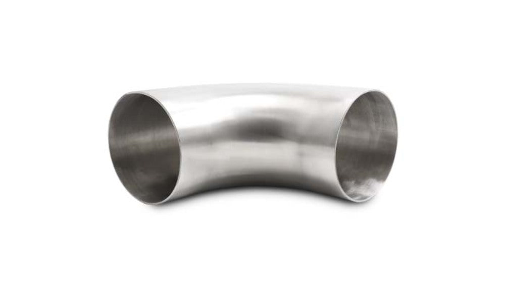 Vibrant Performance - 13356 - 90 Degree Brushed Mandrel Bend, 4.00 in. O.D; Length from Tangent: 5.91 in.