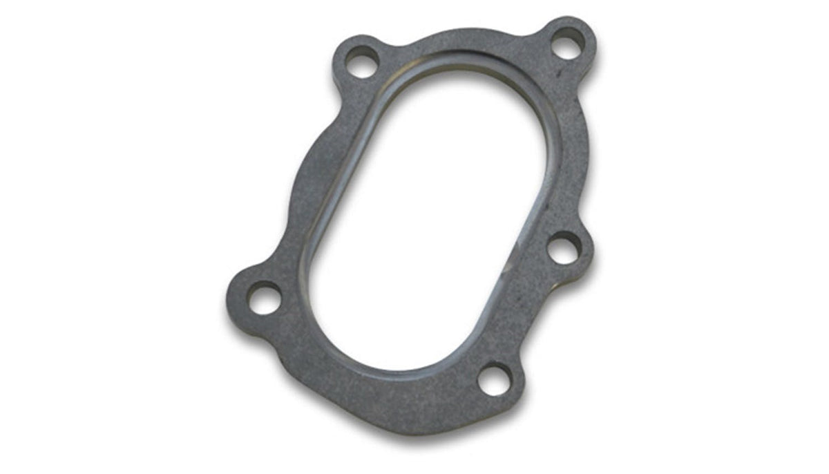 Vibrant Performance 14480 5 Bolt with Divorced Ports Turbo Discharge Flange for GT25R/GT28R (Oval)