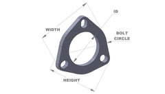 Vibrant Performance 1484 3-Bolt Stainless Steel Flanges (3.5 inch I.D.) - Box of 5 Flanges
