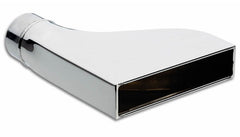 Vibrant Performance 1606 7.75 inch x 1.875 inch Rectangular Stainless Steel Tip (Camaro Style) - 2.5 inchinlet