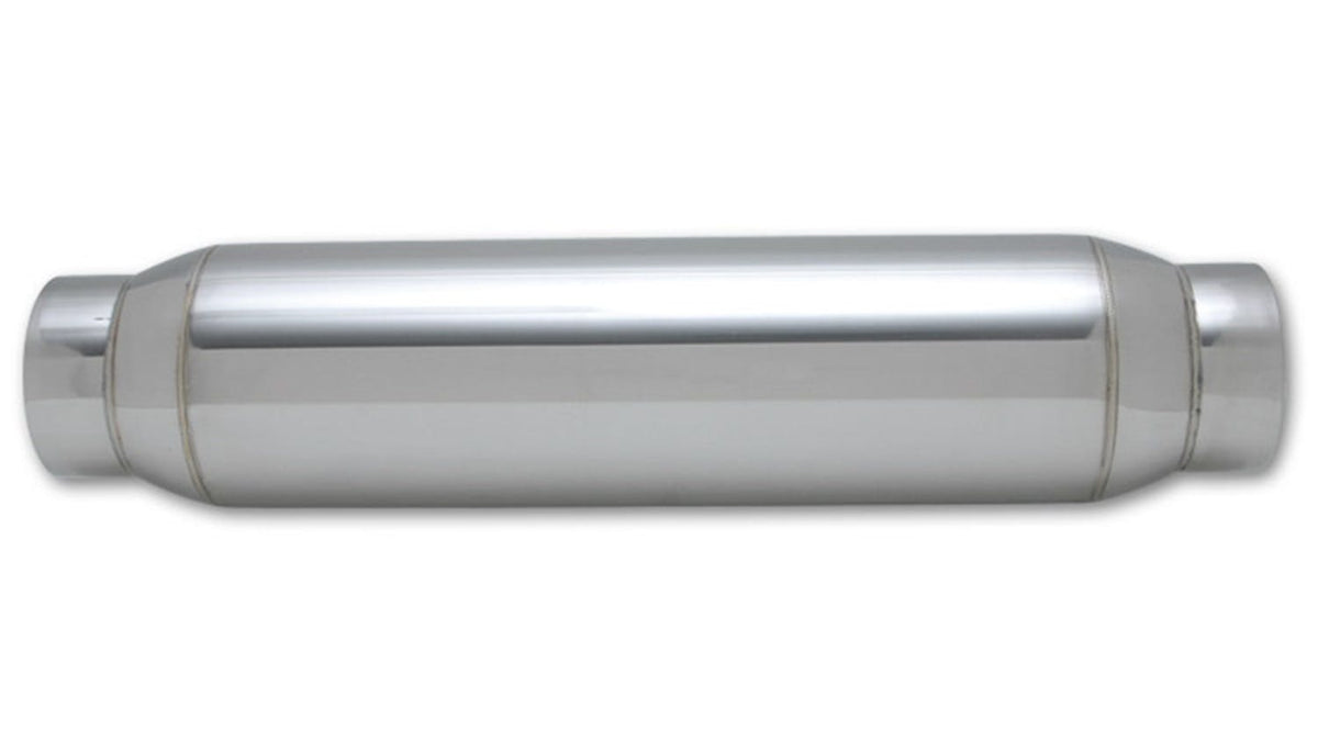 Vibrant Performance 17930 Large Diameter Bottle Style Resonator, 2.5 inch inlet/outlet x 18 inch Long