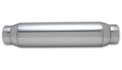 Vibrant Performance 17960 Large Diameter Bottle Style Resonator, 4 inch inlet/outlet x 18 inch Long