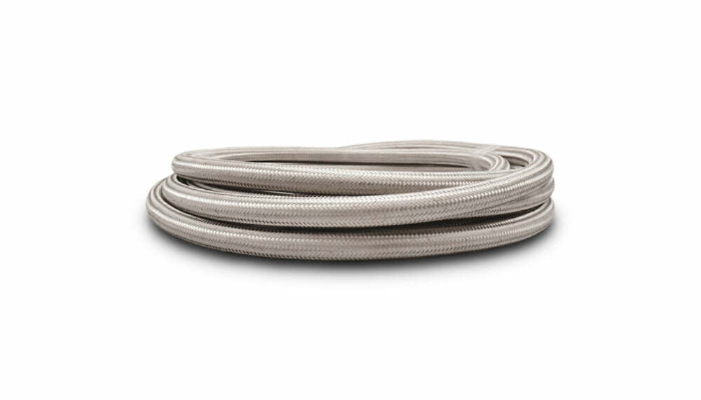 Vibrant Performance - 18430 - 20ft Roll of Stainless Steel Braided Flex Hose with PTFE Liner; AN Size: -10