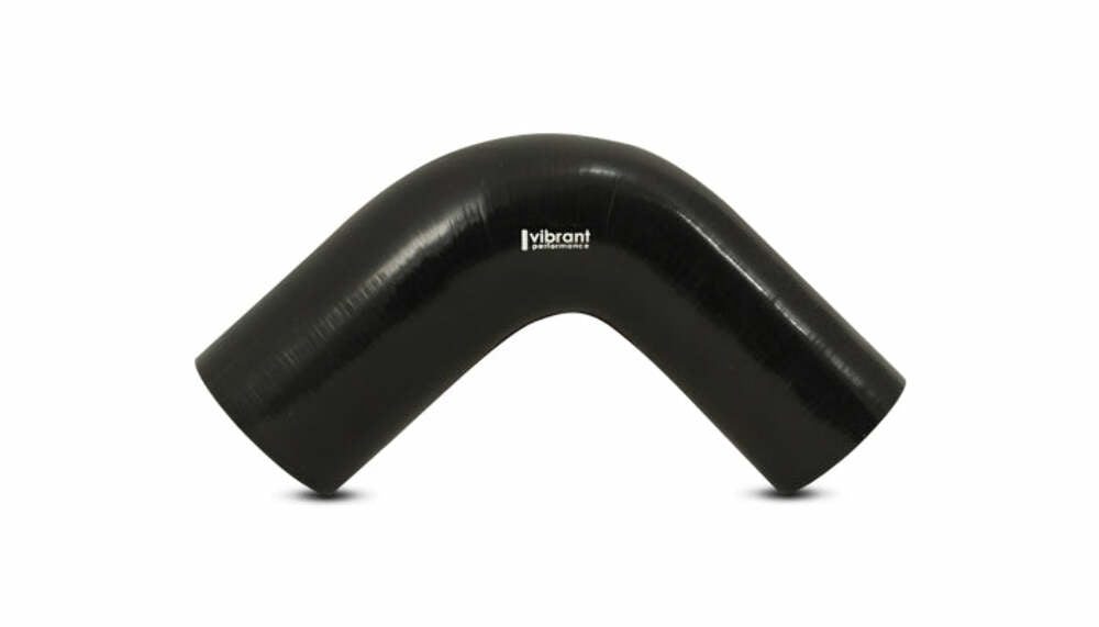 Vibrant Performance - 19790 - 90 Degree Reducer Elbow, 3.00 in. I.D. x 2.00 in. I.D. x 4.00 in. Leg Length - Black