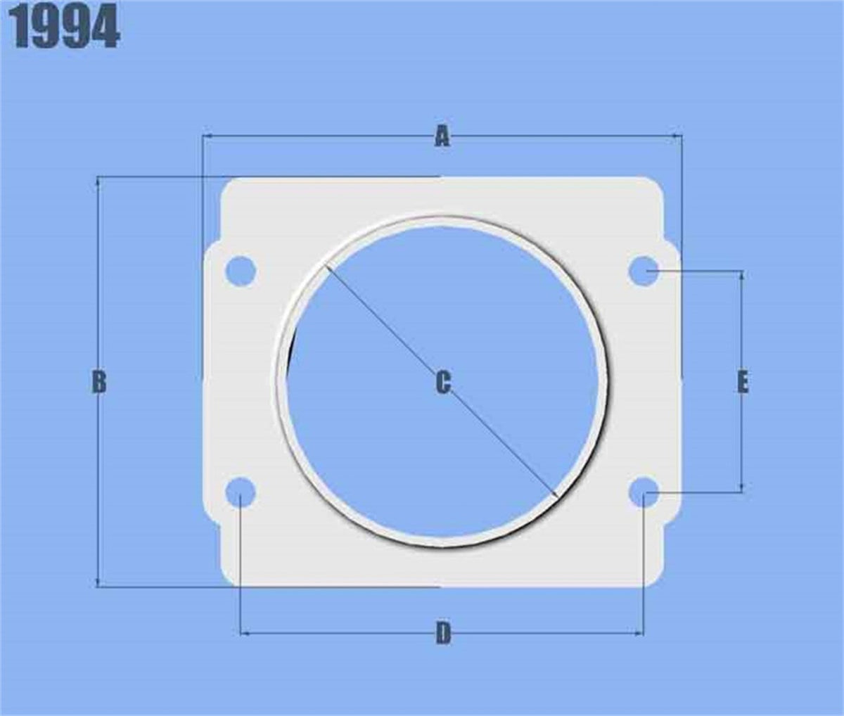 Vibrant Performance 1994 Mass Air Flow Sensor Adapter Plate