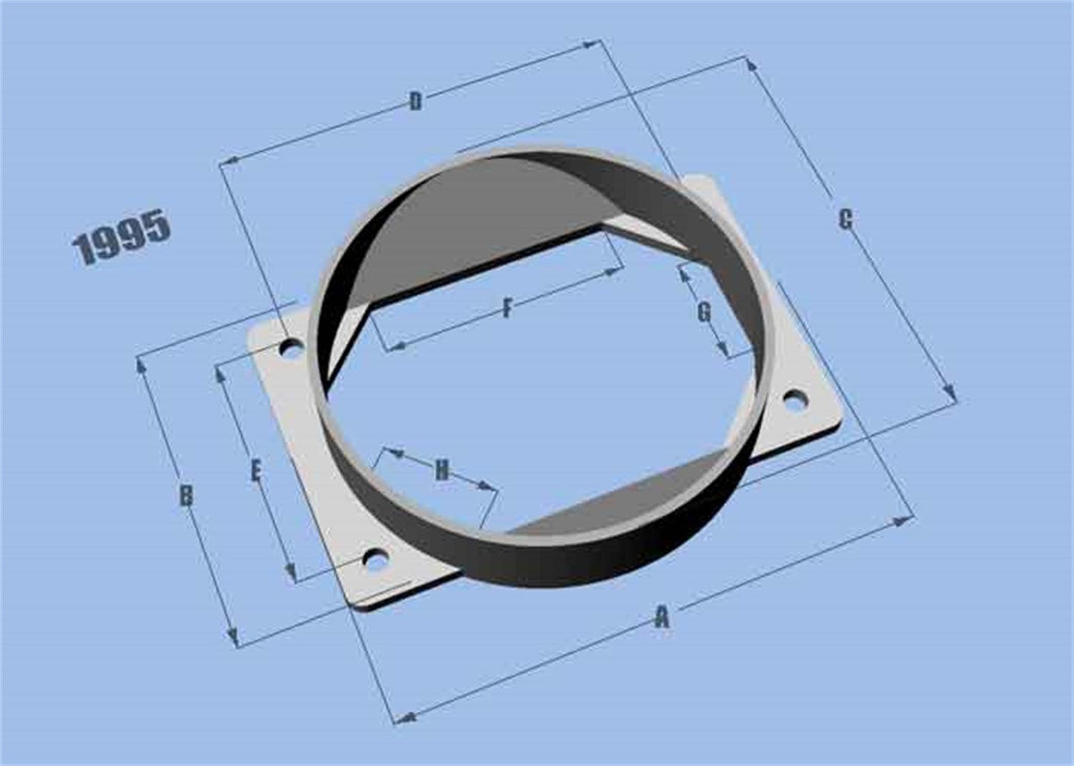 Vibrant Performance 1995 Mass Air Flow Sensor Adapter Plate