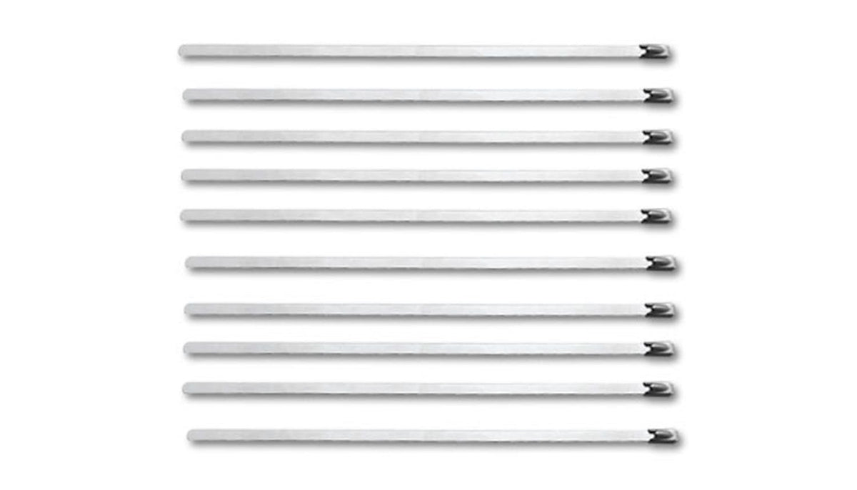 Vibrant Performance 25895 Stainless Steel Cable Ties, Size: 7.5 inch long (10/pack)