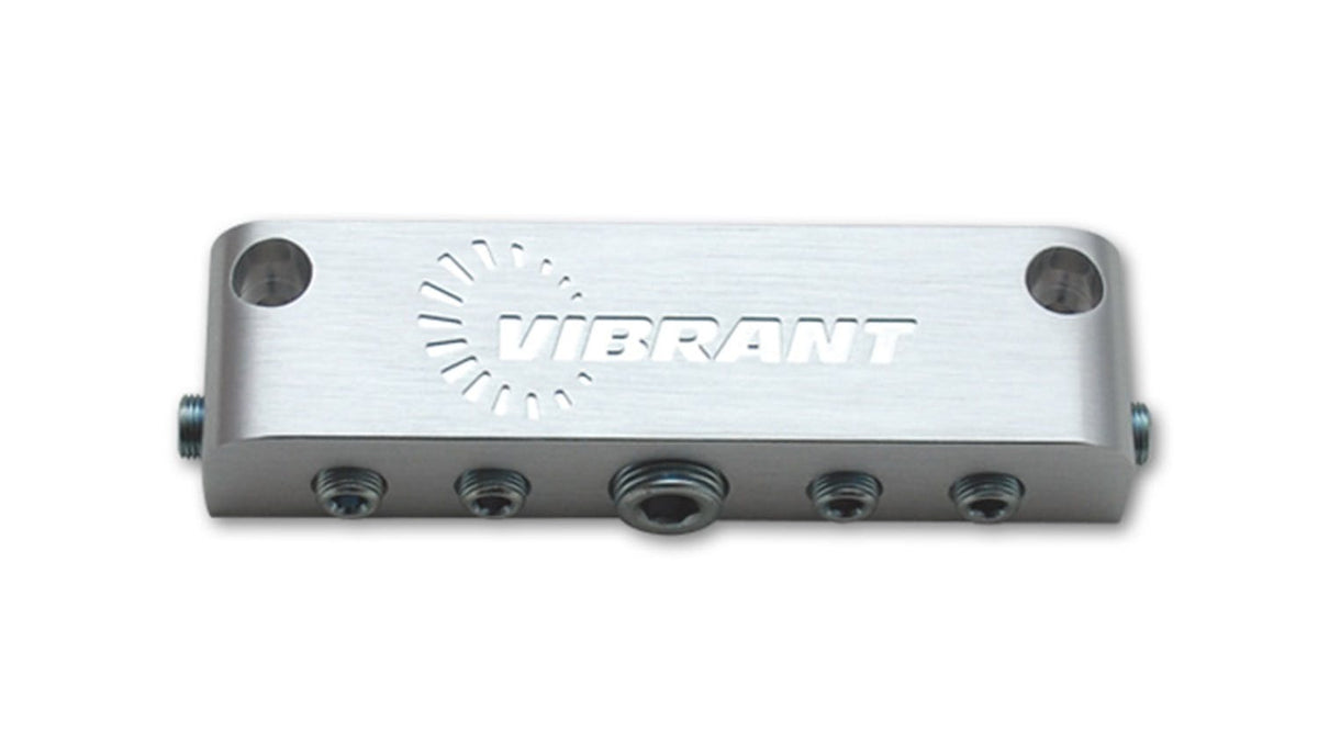 Vibrant Performance 2690 Aluminum Vacuum Manifold - Anodized Silver