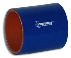 Vibrant Performance 2718B 4 Ply Silicone Sleeve, 4 inch I.D. x 3 inch Long - Blue