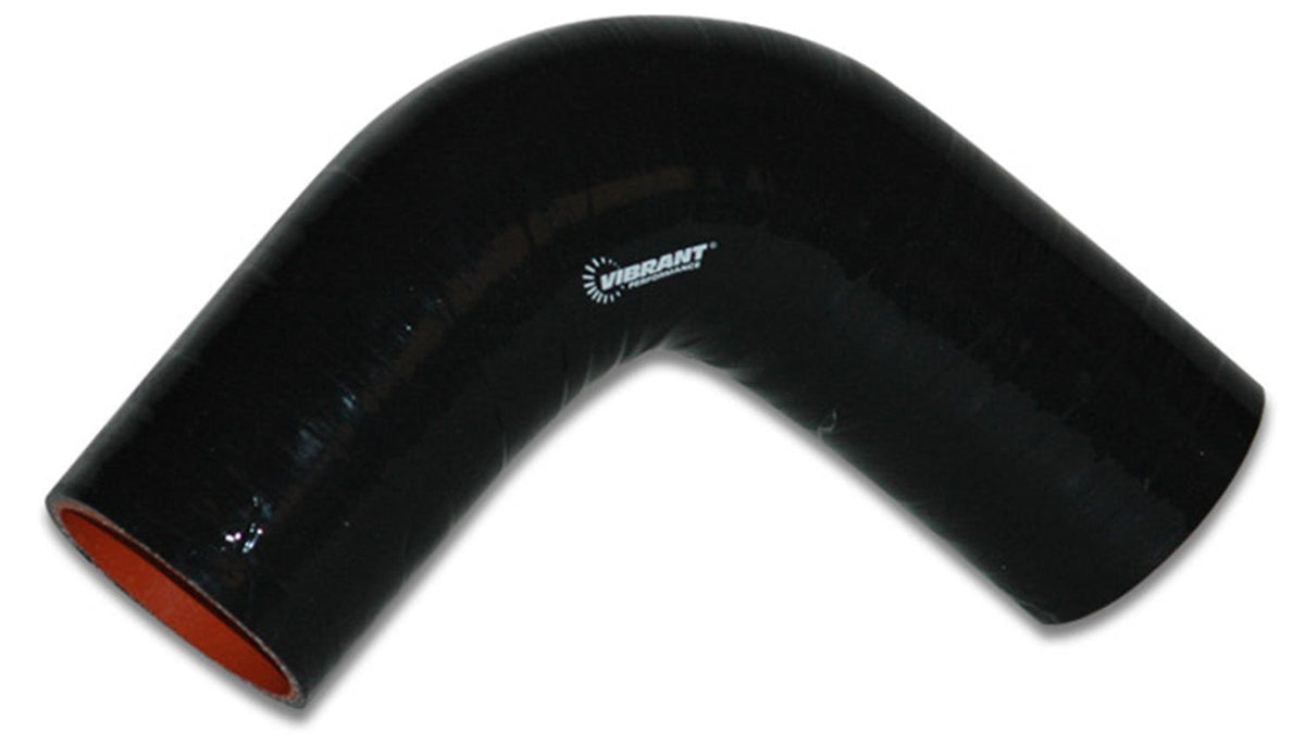 Vibrant Performance 2742 4 Ply 90 Degree Elbow, 2.5 inch I.D. x 4 inch Leg Length - Black