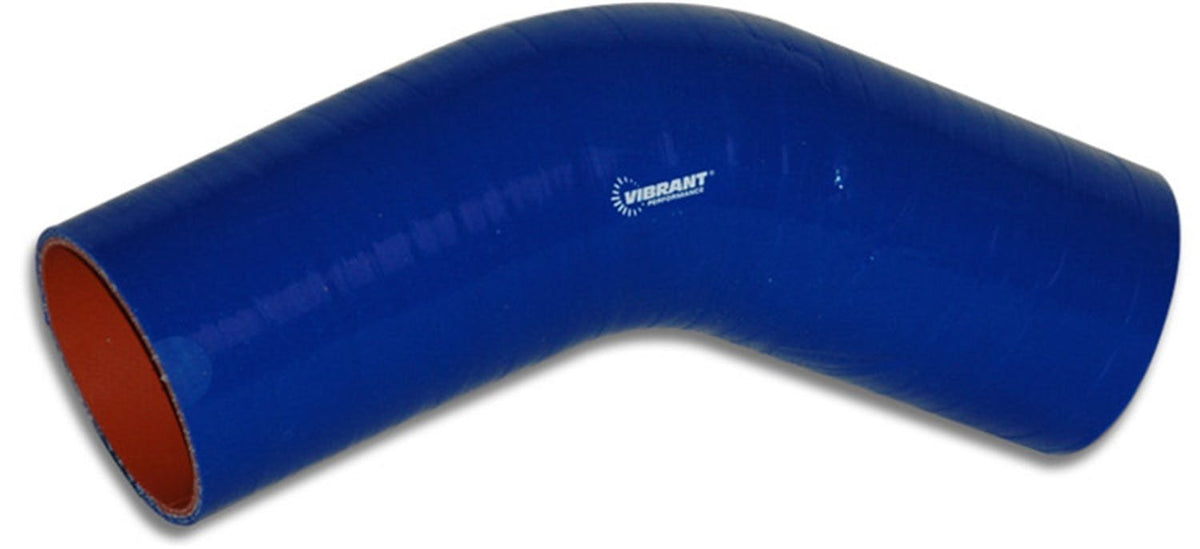 Vibrant Performance 2751B 4 Ply 45 Degree Elbow, 2.25 inch I.D. x 5 inch Leg Length - Blue