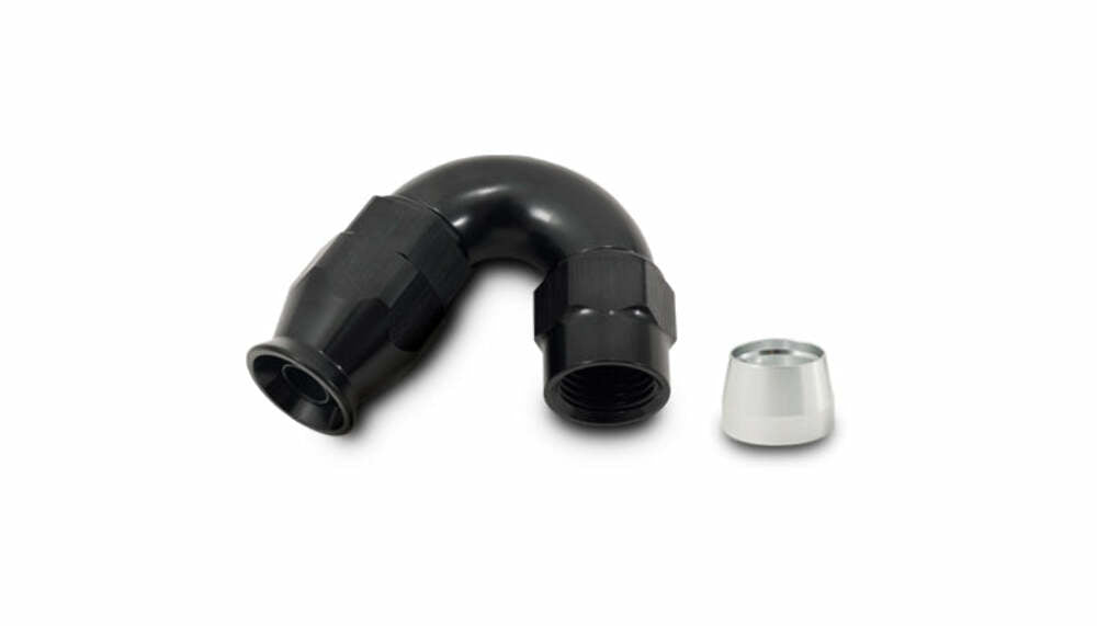 Vibrant Performance - 28506 - 150 Degree High Flow Hose End Fitting for PTFE Lined Hose, -6AN