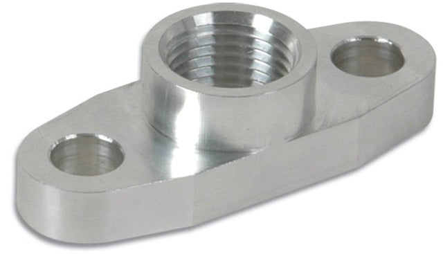 Vibrant Performance 2853 Aluminum Oil Flange for GT32-GT55R (Tapped - 1/2 inch NPT)