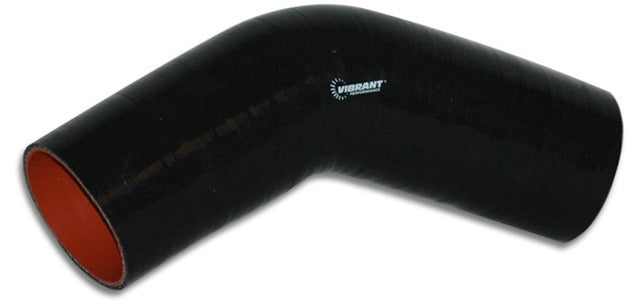 Vibrant Performance 2854 4 Ply 45 degree Elbow, 1.75 inch I.D. x 6 inch Leg Length - Black